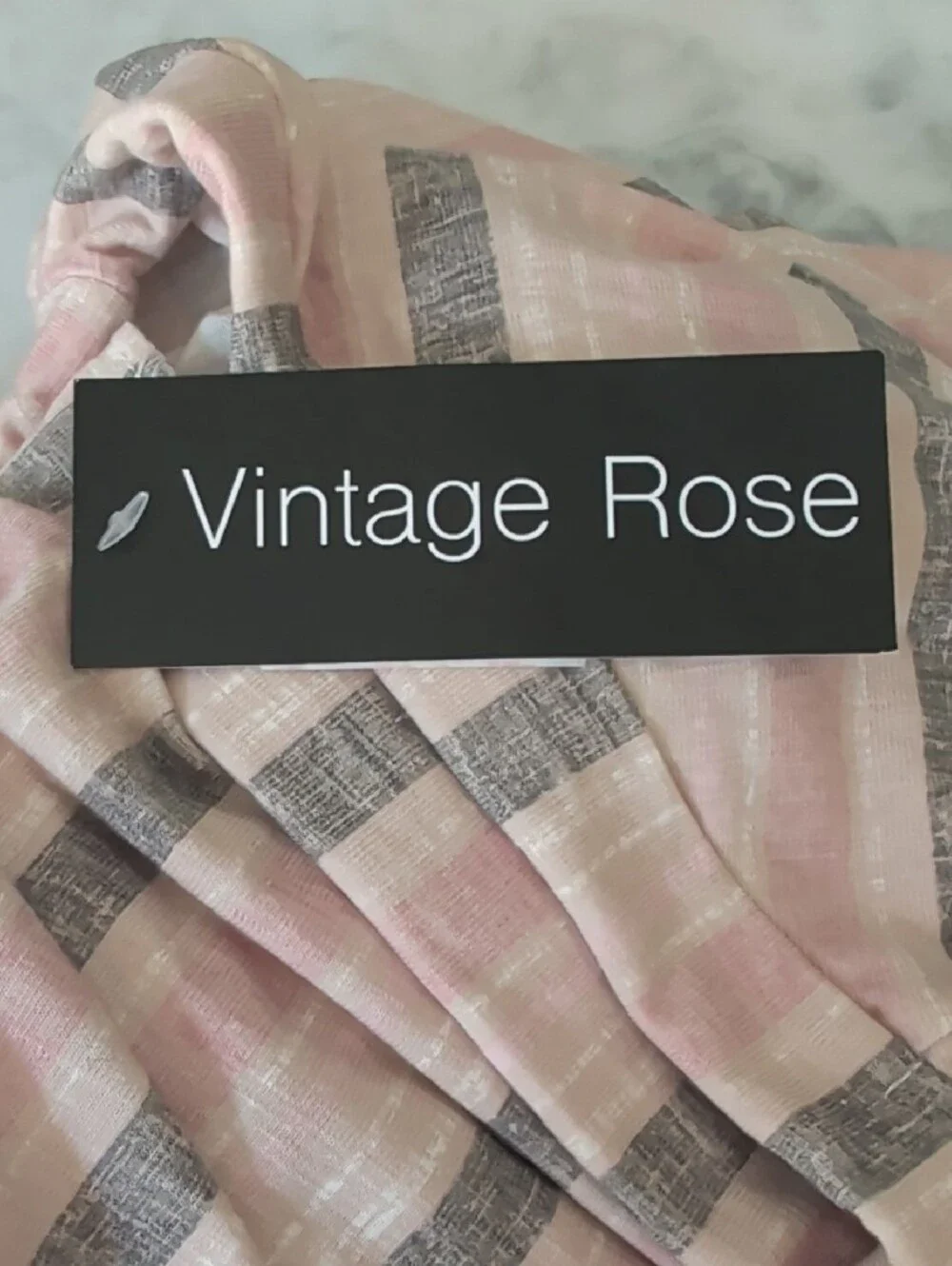 Vintage Rose Front Tie Top